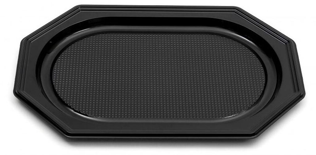 10 Catering- Trays schwarz, 450 x 300 x 25 mm, 1166, B