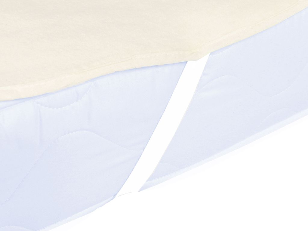 Matratzenschoner, Baumwolle, 120x200 cm, rohweiß Produktbild 3