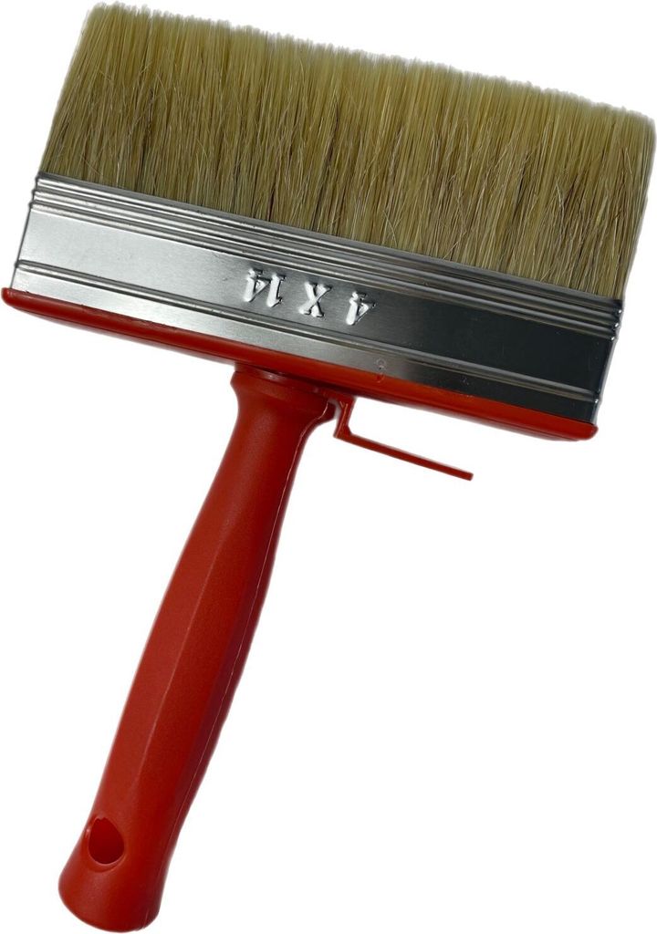 3x Flächenstreicher 4x14cm Pinsel Flach Malerpinsel Deckenbürste Maler