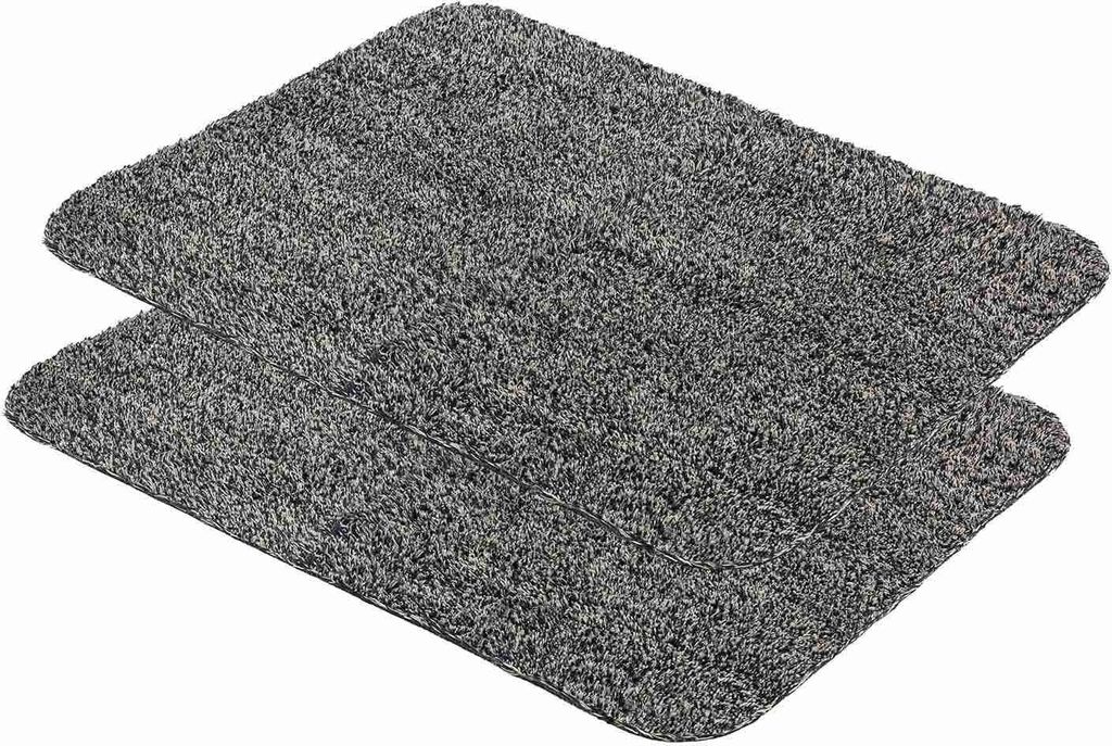 Astra Fußmatte waschbar ENTRA 2ER SET Anthrazit 60 x 75 cm