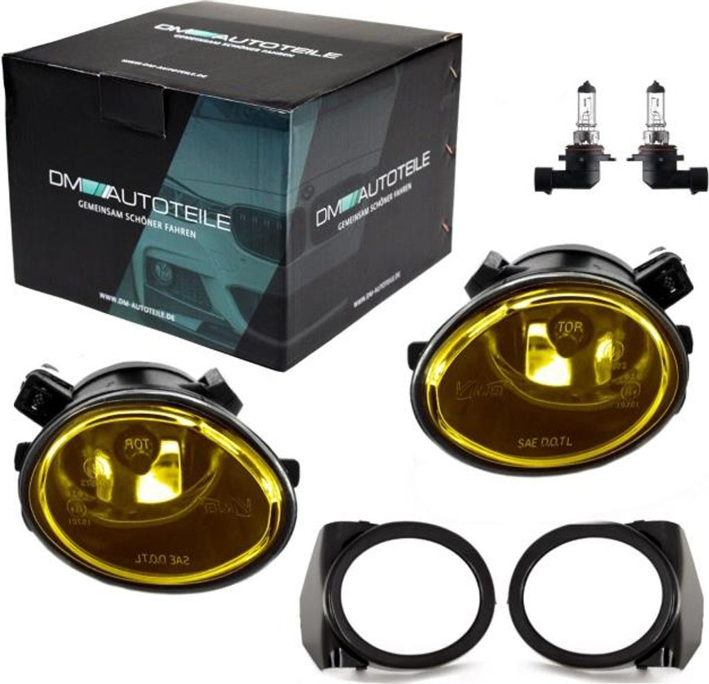 2x Nebelscheinwerfer Set für BMW E46 E39 M Paket Technik M3 M5 Klarglas Gelb+HB4