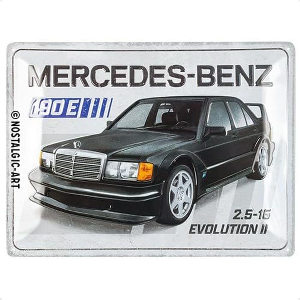 Kovová Tabulka 30X40 Mercedes 190E Obrázek produktu 