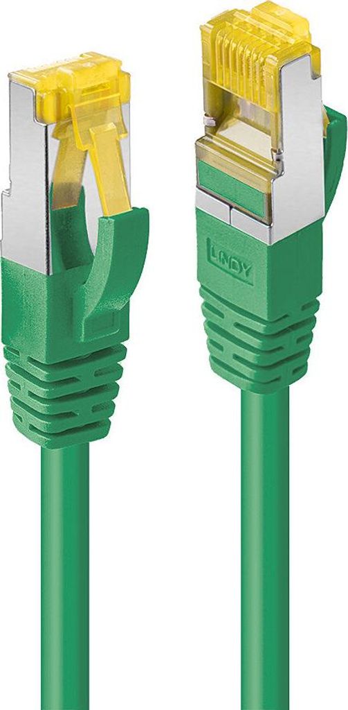 LINDY Patchkabel Cat6A RJ45 S/FTP Cat7 LSZH Kabel grün 1m