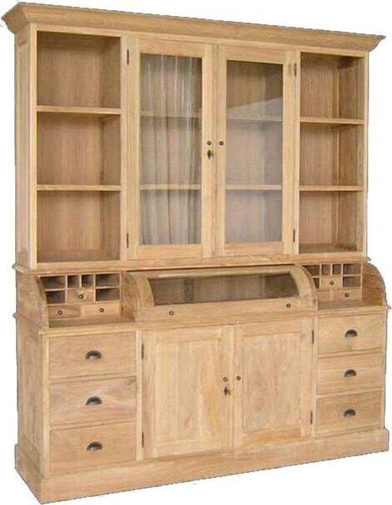 Teako Design Buffetschrank Fors Teak Massivholz Landhausstil 223x200x56cm