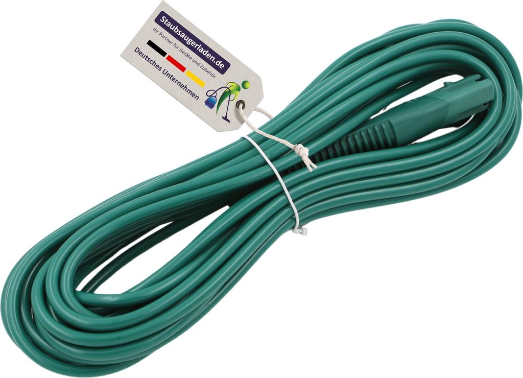 Extra Langes Kabel Stromkabel für Vorwerk Kobold VK 130, 131 - Länge 10m