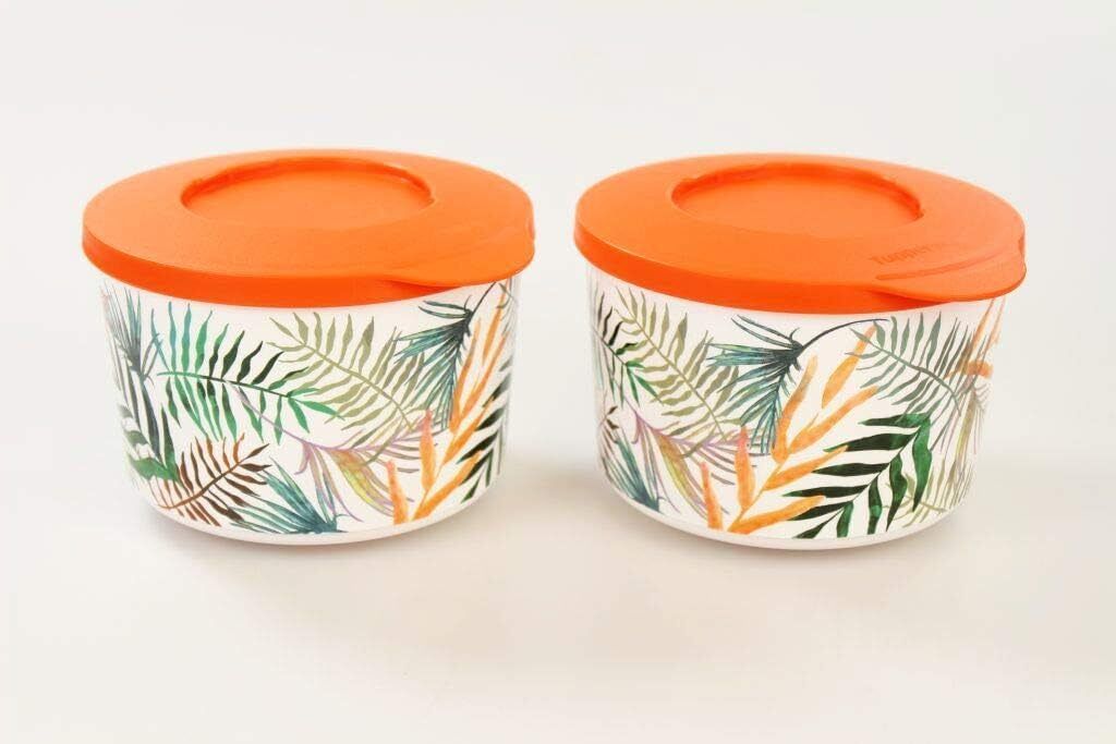 TUPPERWARE Iluminas 800 ml orange (2) Tropical Behälter Vorratshaltung Illumina