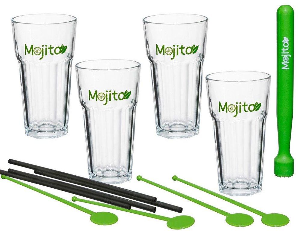 Kit Mojito Complet Verres Et Accessoires Essentiels - Image du produit 