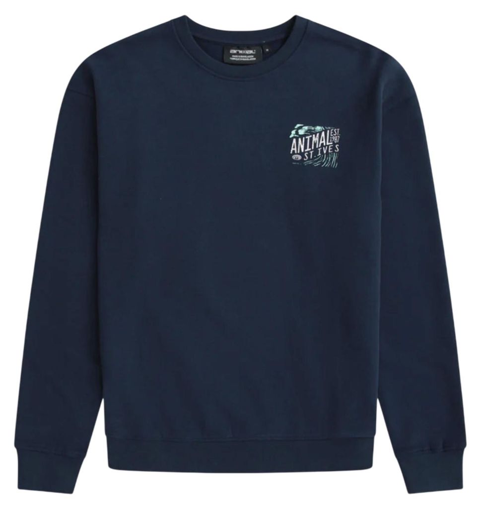 Animal - "St Ives" Sweatshirt für Herren MW5052 (S) (Marine)