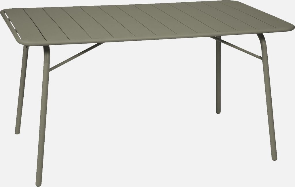 sweeek - Klappbarer Gartentisch aus Stahl für 6 Personen - Produktbild 