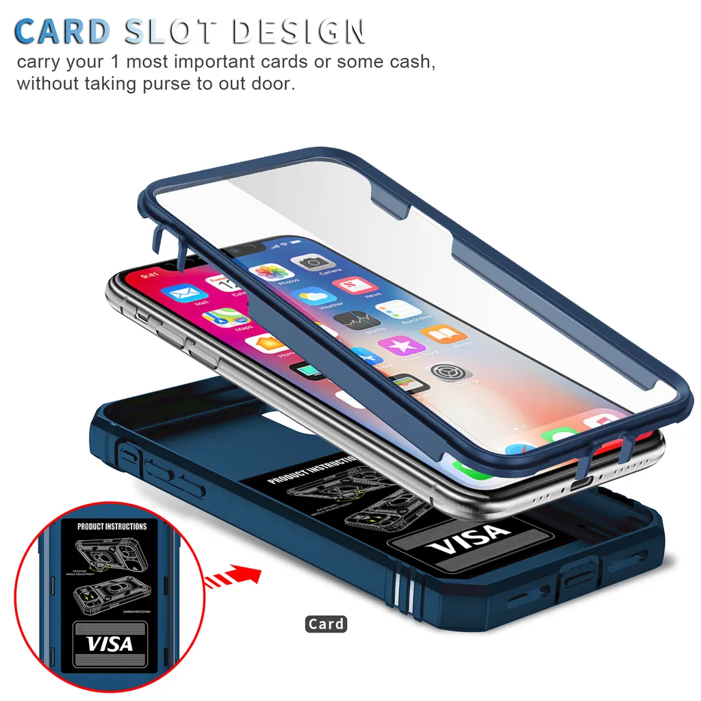 FMPCUON Cover per iPhone XS Max Custodia con 2 x Pellicola Vetro Temperato +2 x Protezione Fotocamera, Grado Militare 360 Anello Supporto TPU Bumper Antiurto per, Oro rosa