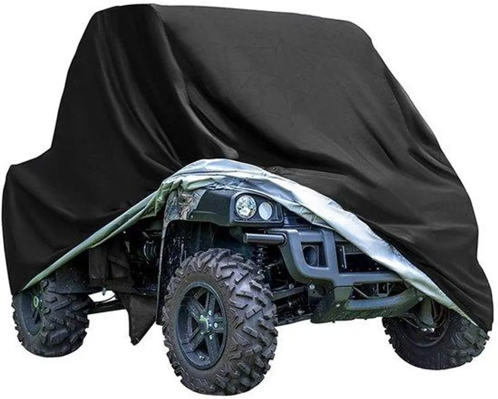 Housse quad imperméable noire en polyester 210D anti-UV et durable