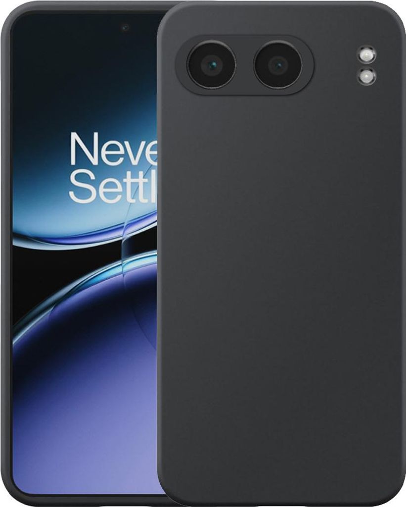Geeignet für OnePlus Nord 4 Phone Case Flexible Silikon TPU Case - Flexible Back Cover Case Silikon TPU - Schwarz - Smartphonics
