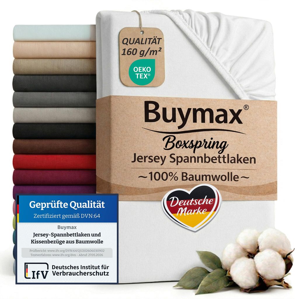 Buymax XL hoeslaken voor boxspringbedden, 180x200 tot Productafbeelding 