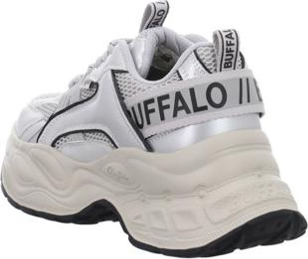 Buffalo Para Damenschuhe Sportive Schnürer Silber Freizeit, Schuhgröße:39 EU