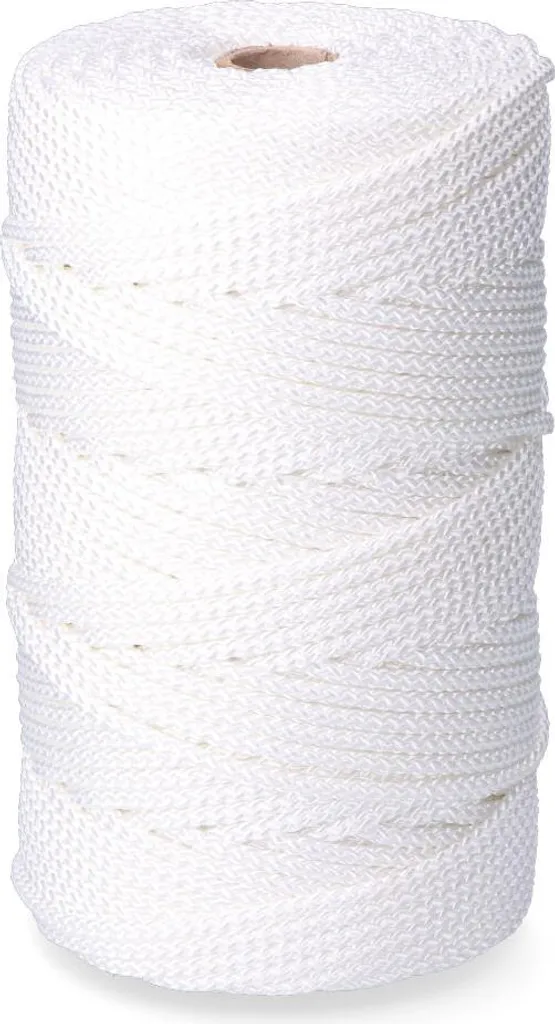 Cordelette en Polyester Blanc Tressé EDM - Idéal Bricolage et Maison