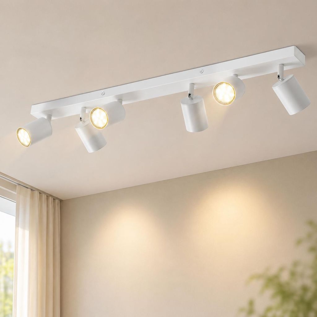 ZMH Focos LED de techo, 6 luces, lámpara de techo, focos de Imagen del producto  Imagen generada por IA