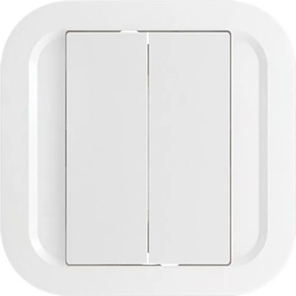NODON Interrupteur mural sans fil 2 touches EnOcean blanc - CWS-2-1-01