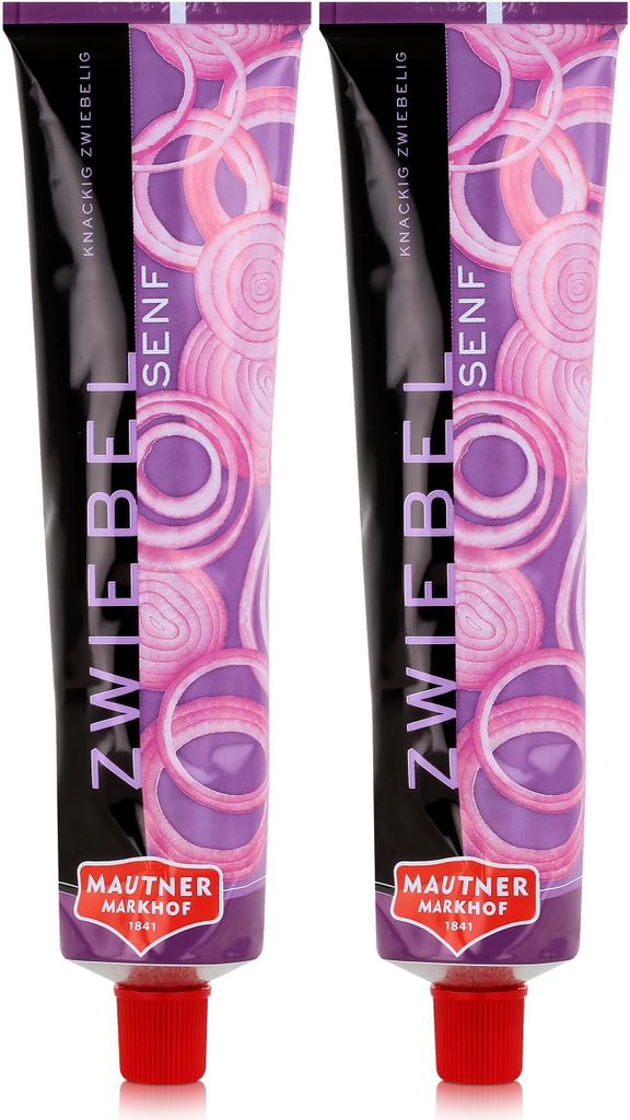 Mautner Zwiebel Senf 200g - Knackig Zwiebelig (2er Pack) Produktbild 