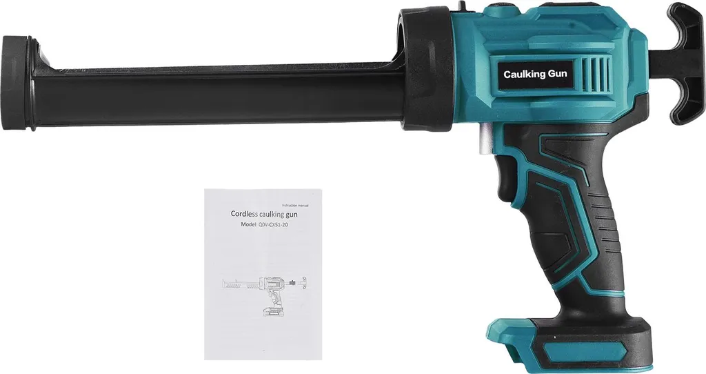 Pistolet extrudeur 20V sans fil pour silicone et mastic, outil bleu nu