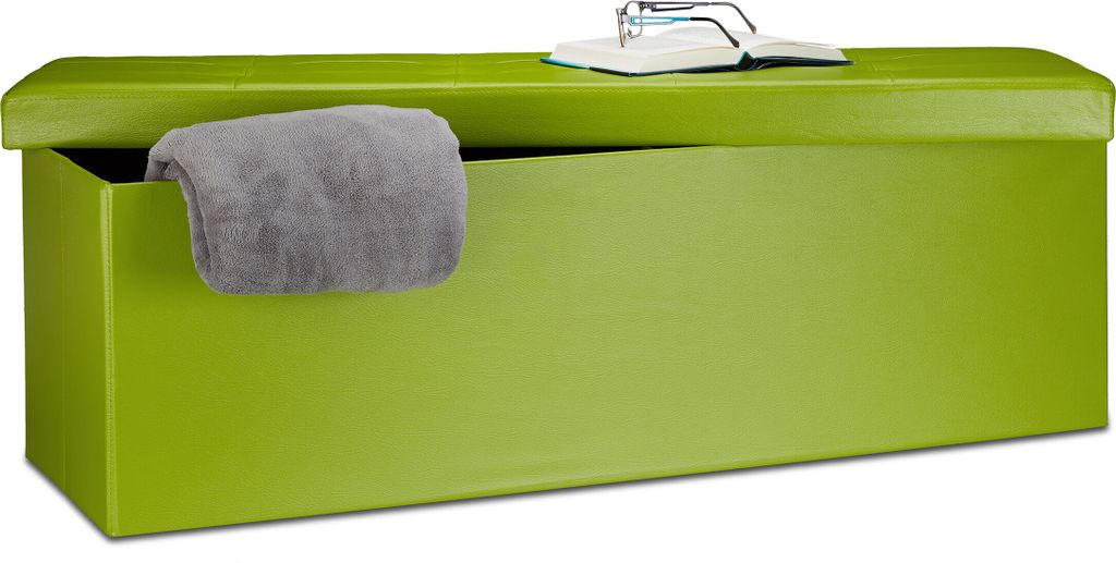 Panchina pieghevole Relaxdays, HxLxP 38 x 114 x 38 cm, Immagine del prodotto 