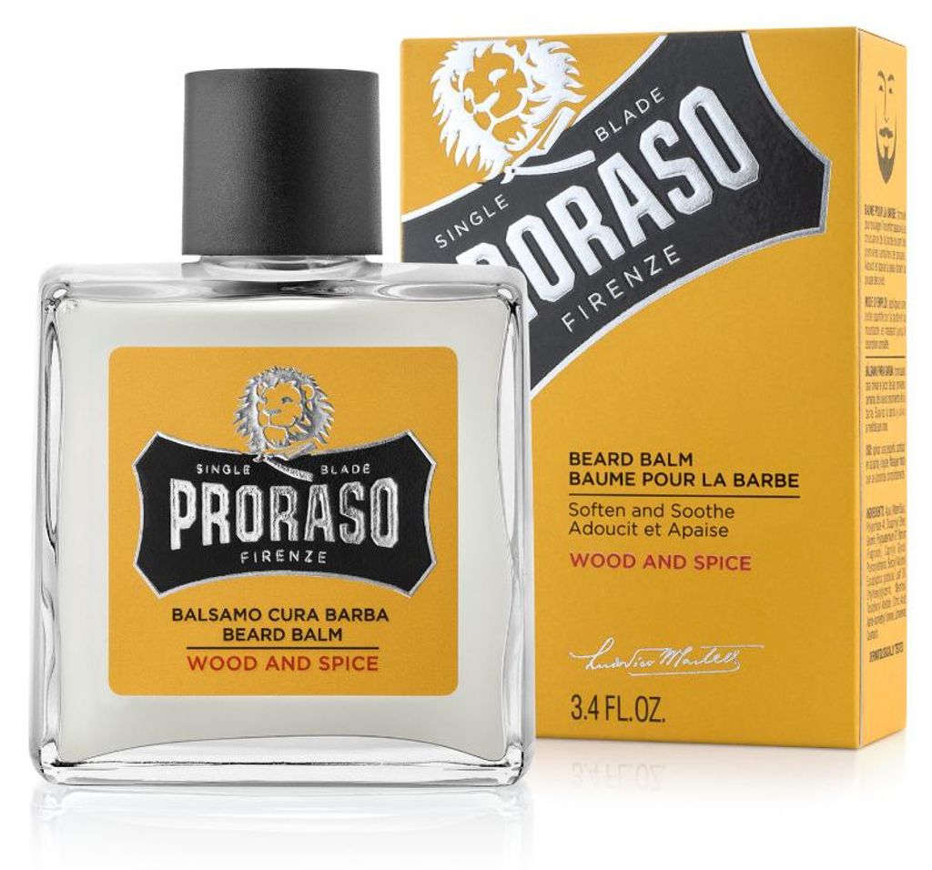 PRORASO - Balsamo per la cura della barba legno e spezie Immagine del prodotto 