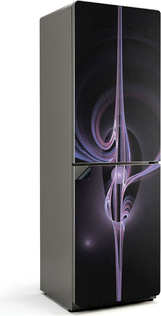 Abstraktes Wellenmuster – Magnetische Kühlschrank Abdeckung – Dekorfolie magnetisch Küche – Kühlschrank Magnet Deko – selbstklebende Mag...