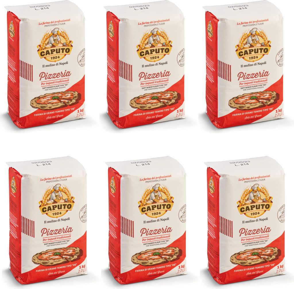 6x Farina Molino Caputo Pizzeria per Pizza Napoli Pizzamehl Pizza Mehl 1kg