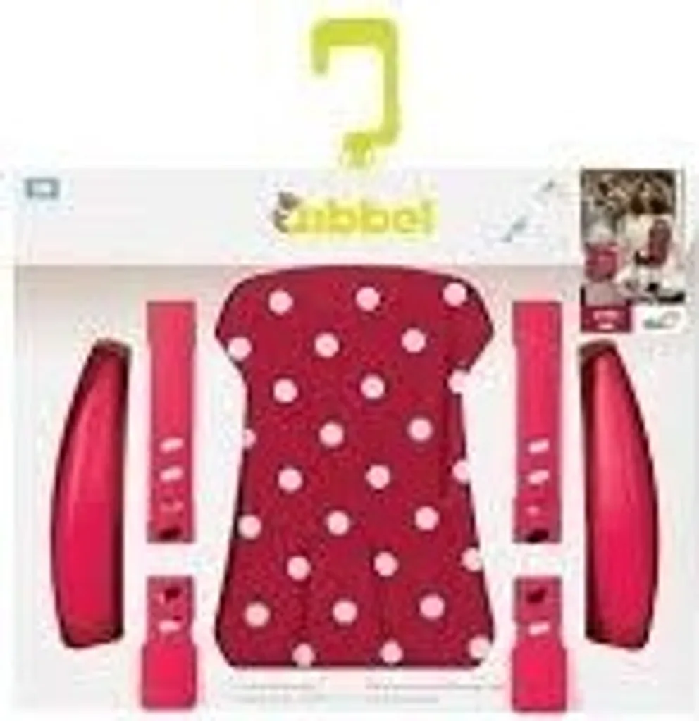 Qibbel Styling Set de Luxe Polka Red - Kit Déco Rouge à Pois pour Siège