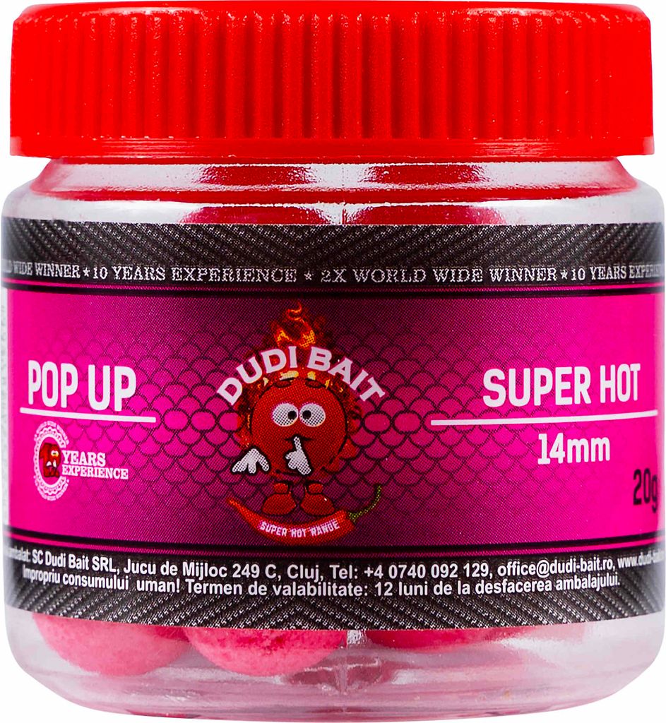 Dudi Bait Pop-Up Super Hot 14mm 20g Kugeln