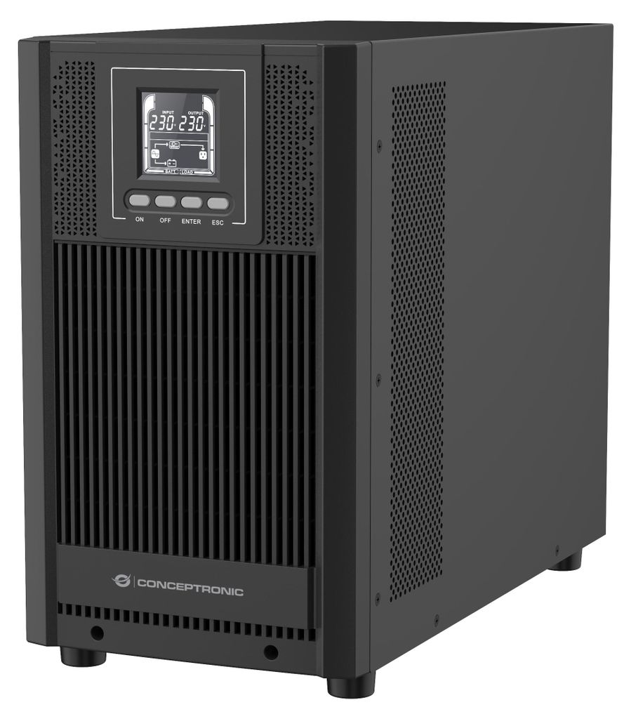CONCEPTRONIC ZEUS USV 3000VA 2700W  Online UPS,IEC EPO Port Image du produit 