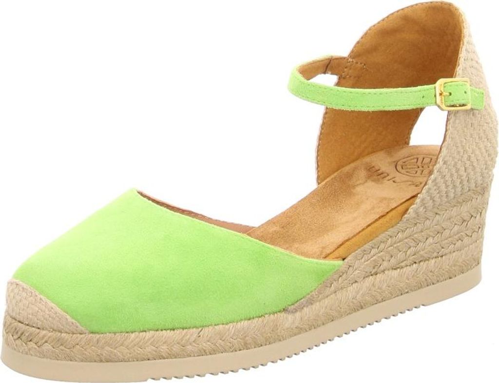 Unisa Damen Keilabsatz-Sandalen aus Leder mit verstellbarem Knöchelriemen