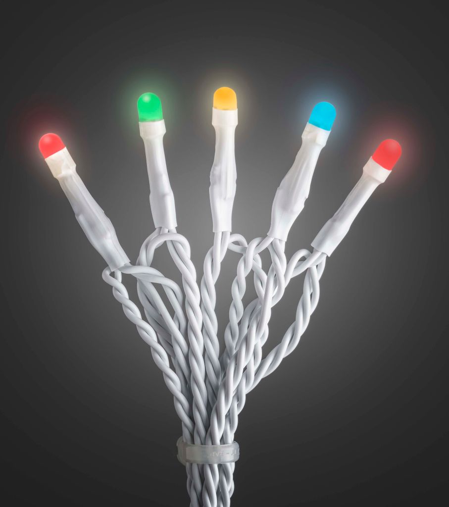 Konstsmide Micro LED Lichterkette, gefrostet, 120 bunte Dioden