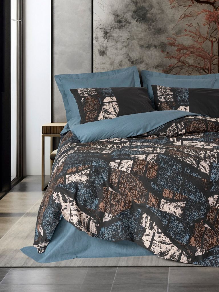 L'Essentiel Linge de Maison, Ranforce Single XXL Bettbezug-Set (DE), Senso - Petrol Green, 100 % BAUMWOLLE RANFORCE, Petrolgrün, 155 x 220 cm