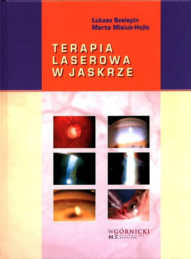 Livre d'ophtalmologie spécialisé : thérapie laser et glaucome en polonais