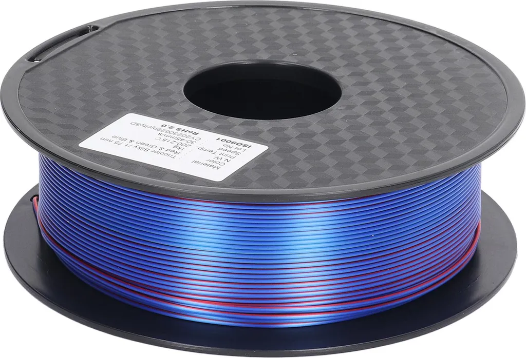 Consommable Impression 3D : Filament PLA Multicolore Satiné 1,75 mm 1kg