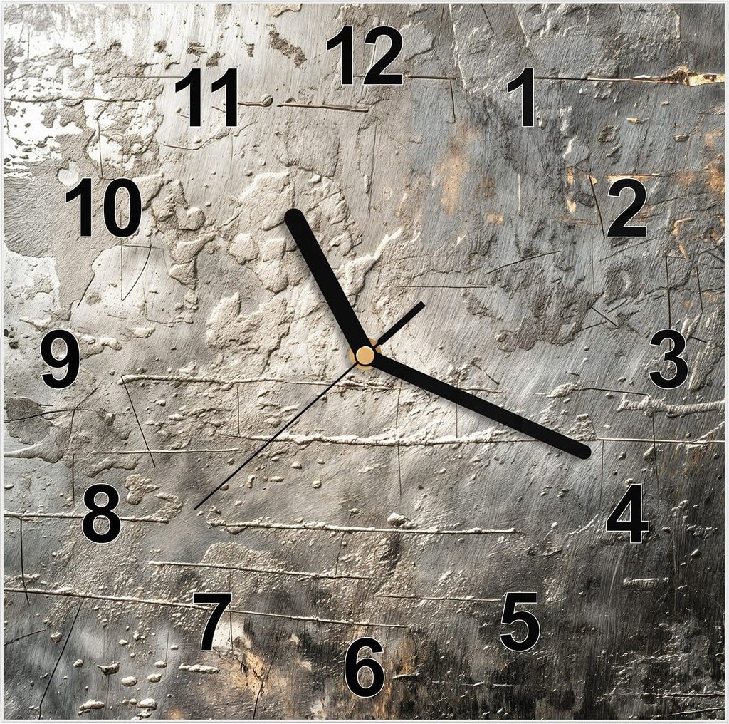 Wanduhr aus Glas mit Motiv Texturierte Oberfläche- 30 x 30 Produktbild 