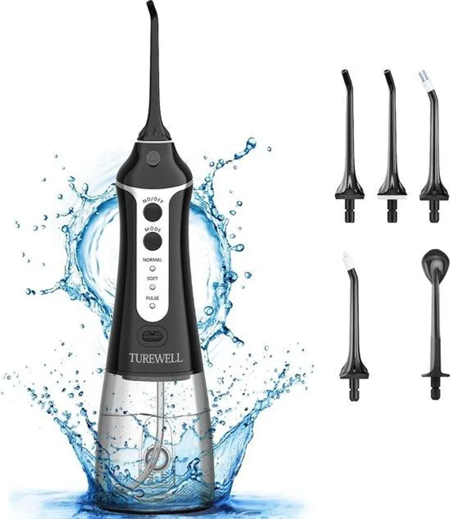 Hydropulseur sans fil étanche pour un nettoyage interdentaire
