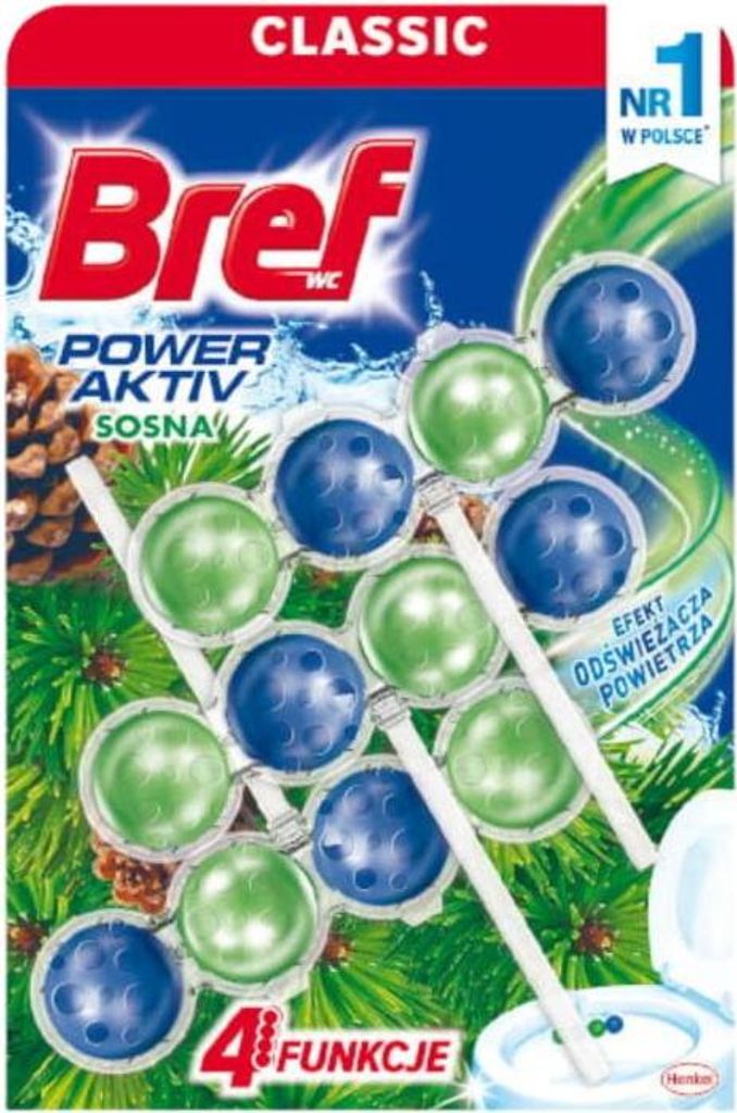 Bref Power Aktiv Kostka WC Sosna 3 x 50 g Zdjęcie produktu 