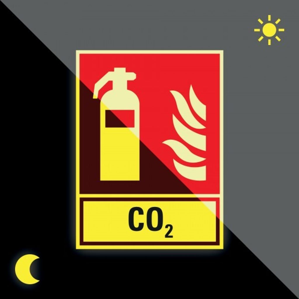 Schild | PERMALIGHT power langnachleuchtend Brandschutz-Kombischild Feuerlösc...