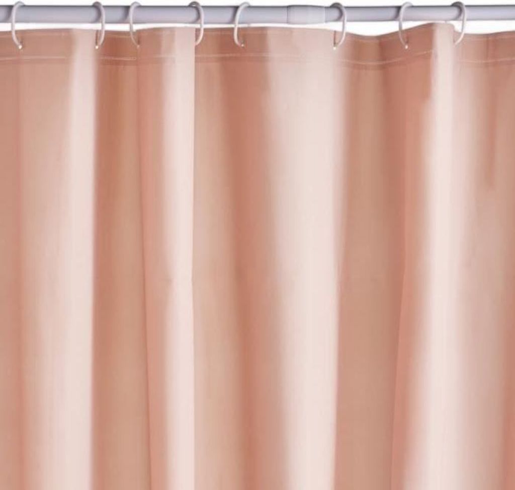 Rideau de douche gaufré - Rose - PEVA - 180 x 200 cm - 12 Image du produit 