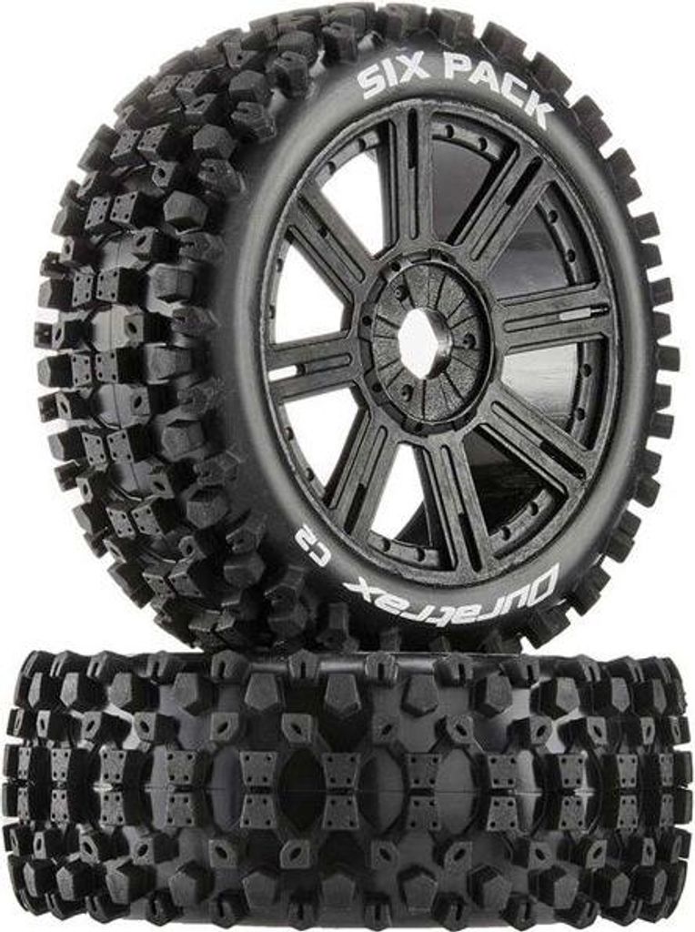 Duratrax Rad 3,8" Six Pack Buggy C2 Speiche schwarz (2)
