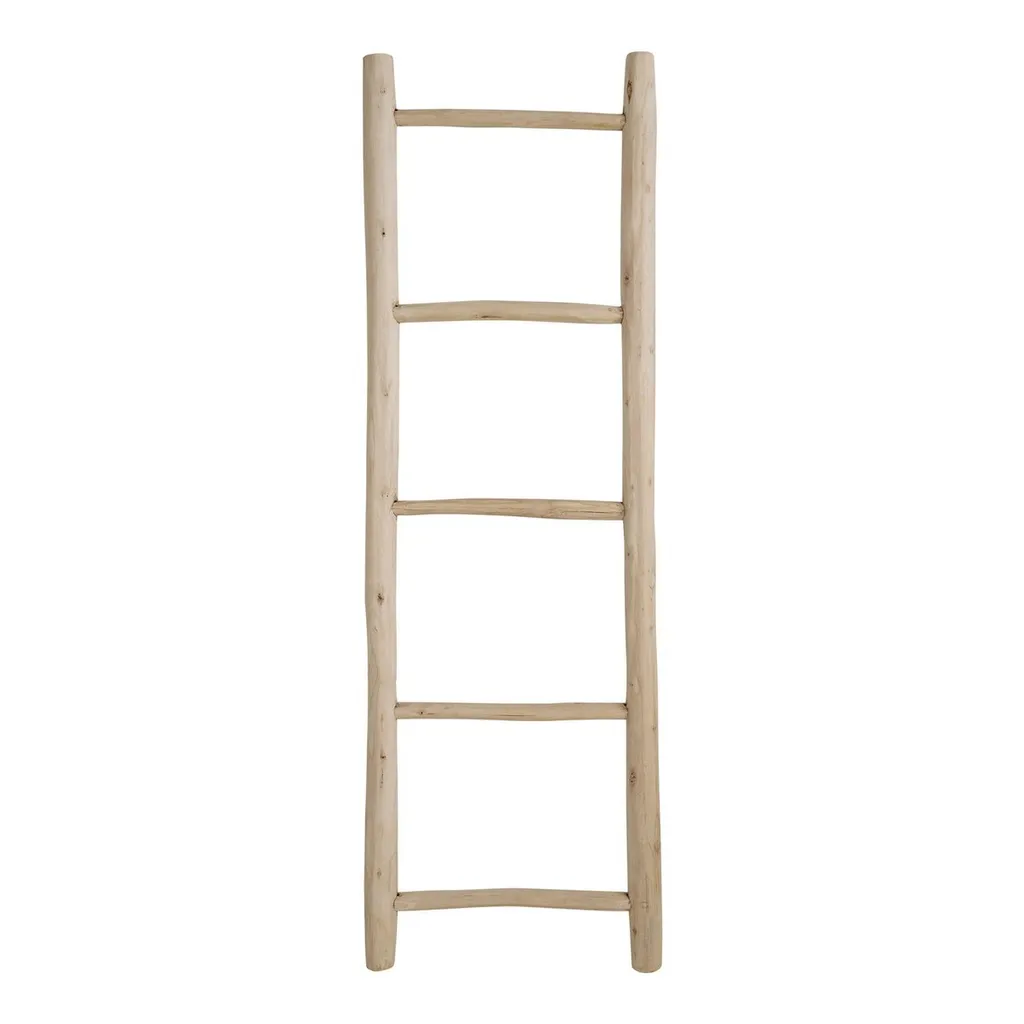 Échelle de décoration murale en bambou naturel pour salle de bain Zen