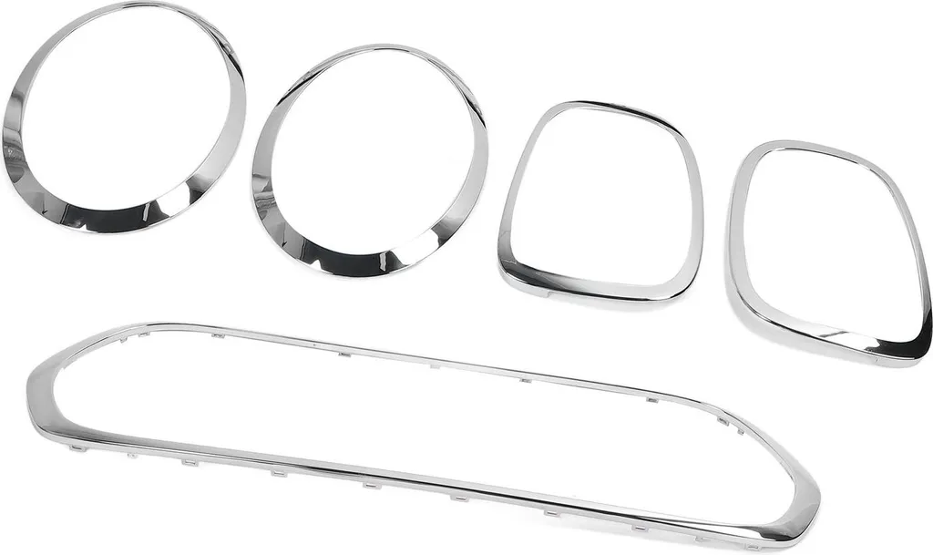 Kit contour de phares et calandre finition chrome poli pour MINI JCW S