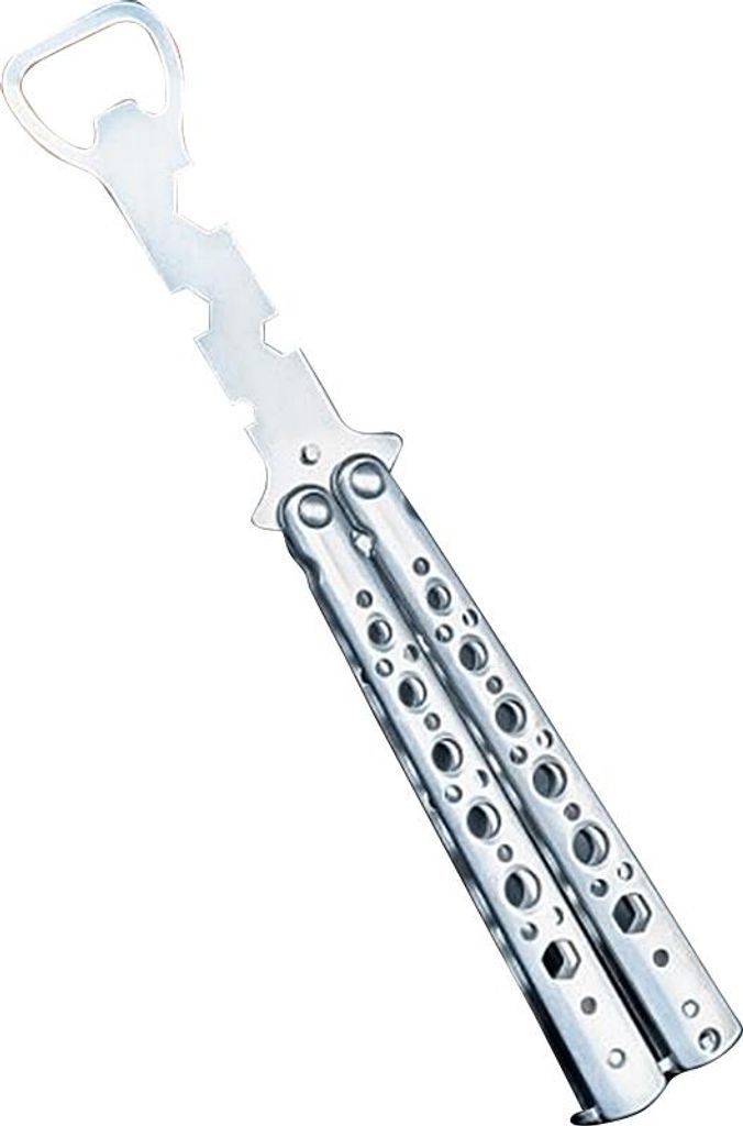 Butterfly-Training, multifunktionaler faltbarer Flaschenöffner, Wurfübungswerkzeug