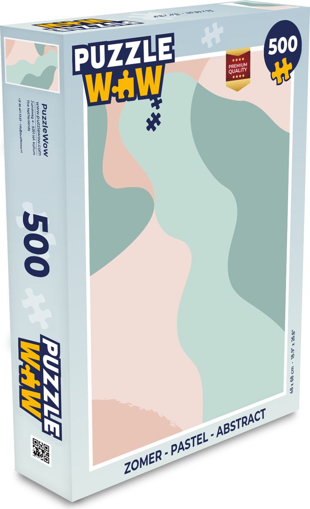 MuchoWow Puzzle 500 Teile Sommer - Pastell - Abstrakt - Denken - Spiel - Toy