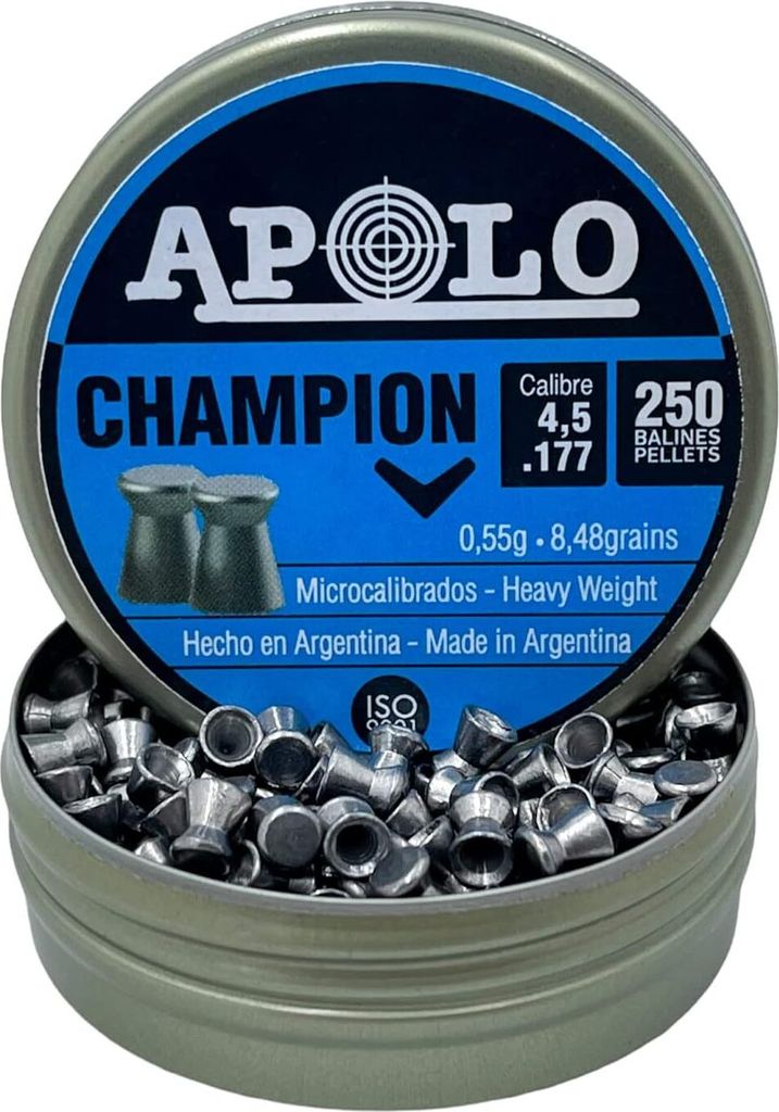 Apolo Champion Flachkopf 4,5mm .177 250 Stück 0,55g  für Produktbild 