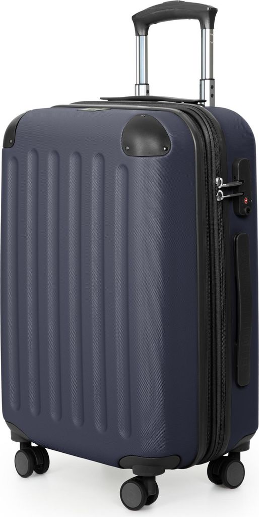HAUPTSTADTKOFFER - Spree - Handgepäck mit Erweiterung, Koffer auf Rollen, Trolley Flugzeug Hartschalenkoffer Hand Luggage TSA, 55 cm, Cabin Bag ma...