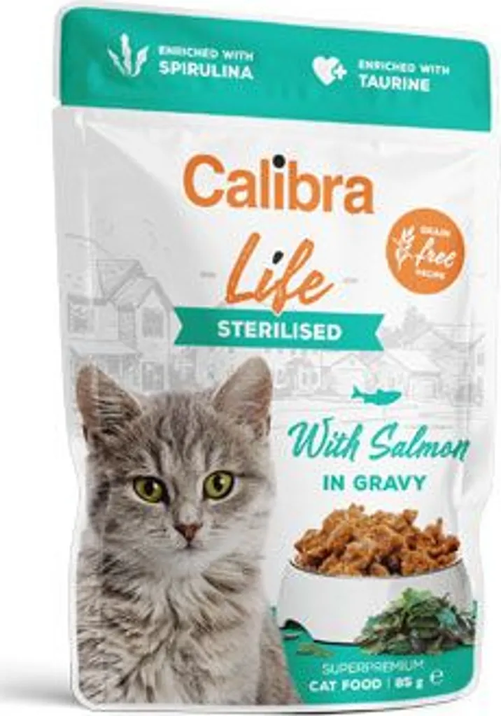Cat Life kapsa Salmone sterilizzato in salsa 85g - 2