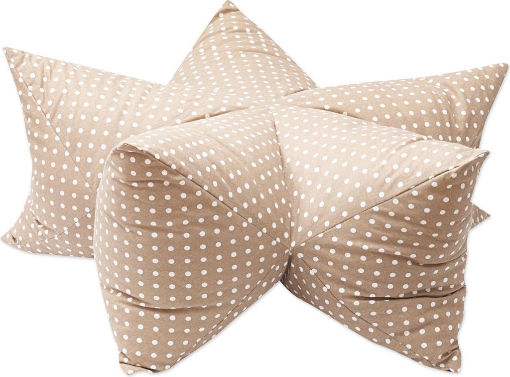 Aumüller Sternenkissen Dots Beige - 85 cm - Liegekissen für Hunde und Katzen