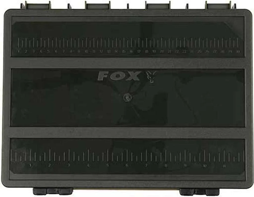 Boîte à Pêche Carpe Fox Box Eos Large avec Compartiments de Rangement - 10
